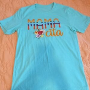 Turquoise 'Mamacita' T-Shirt Unisex Small